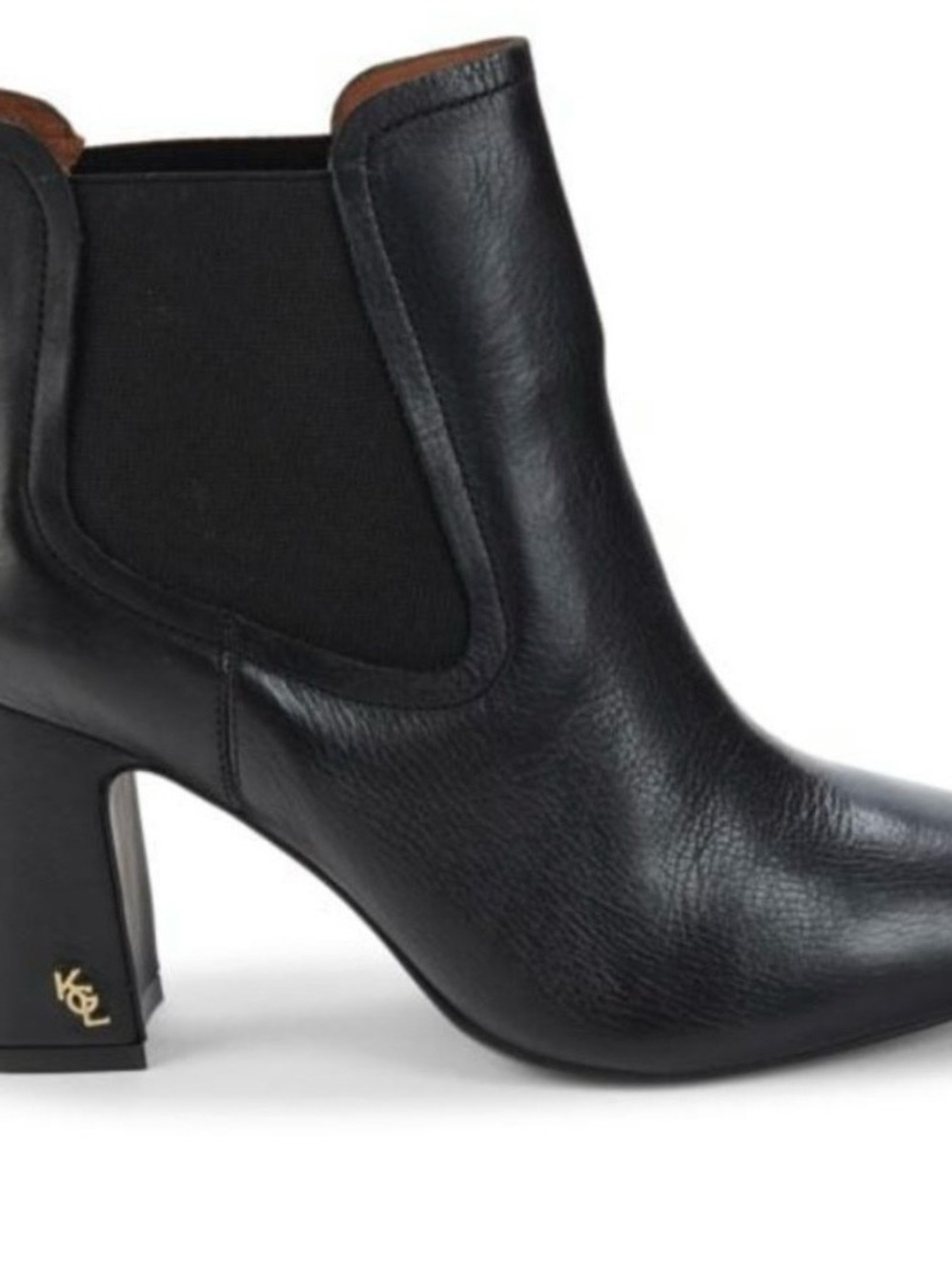 Kurt Geiger Black Leather Chelsea Ankle Boots